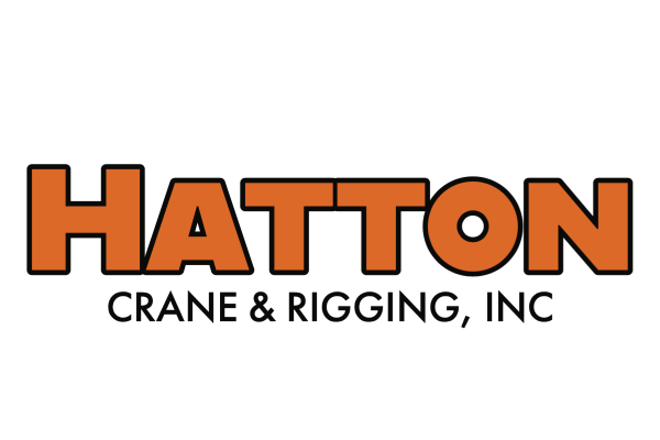 The logo for hatton crane and rigging inc
