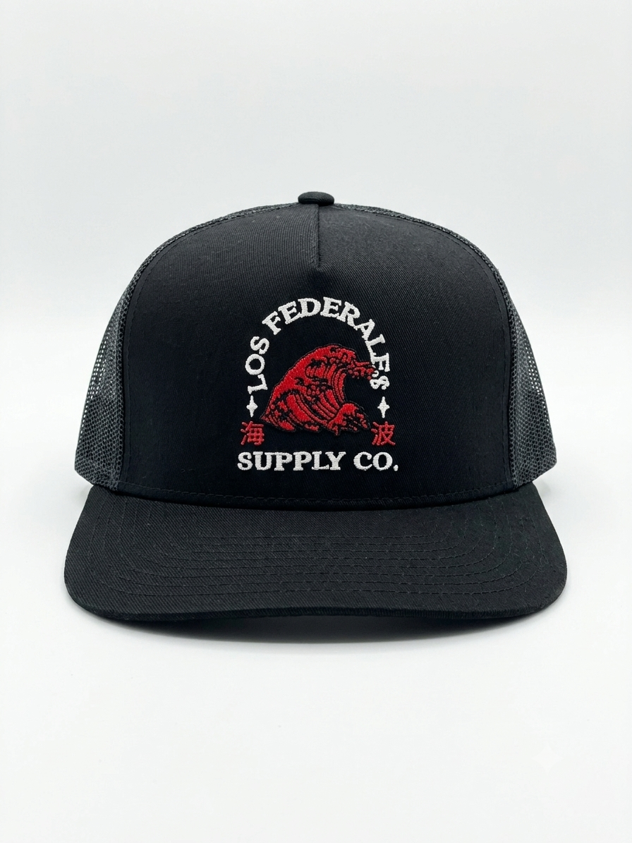 BIG WAVE Embroidered Mesh Cap