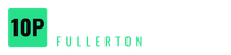 Green &ldquo;10P&rdquo; logo with the word &ldquo;FULLERTON&rdquo; in spaced letters on a white background