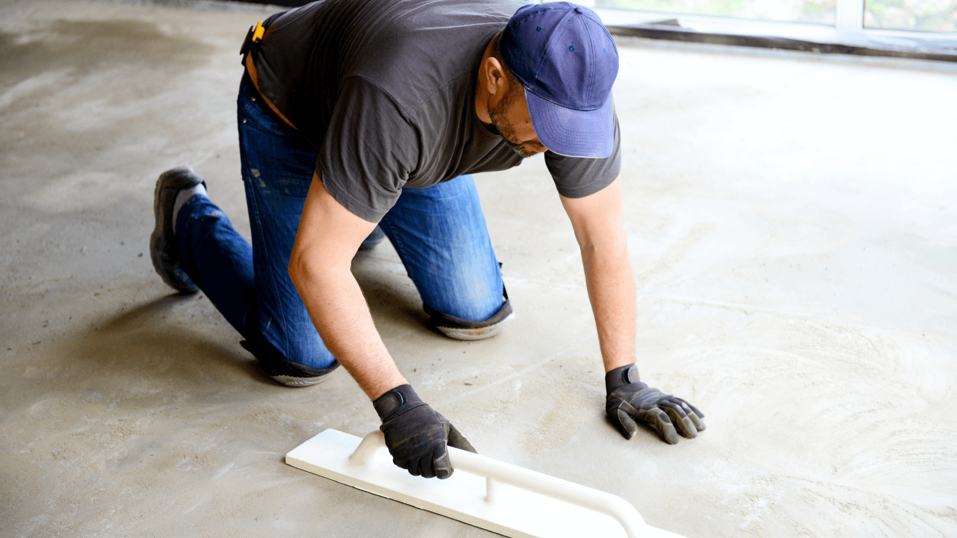 concrete company fixes cement on a client's porch in maple grove, MN