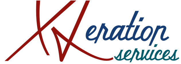 Logo for Xeration Services, with a red