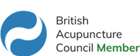 The logo for the British Acupuncture Council's members which is the self-regulatory body in the UK.