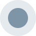 Light blue circle with a darker blue circle in the center.