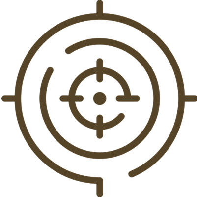A line image of a target.