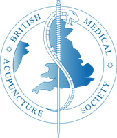 The logo for the British Medical Acupuncture Society which is a membership body.