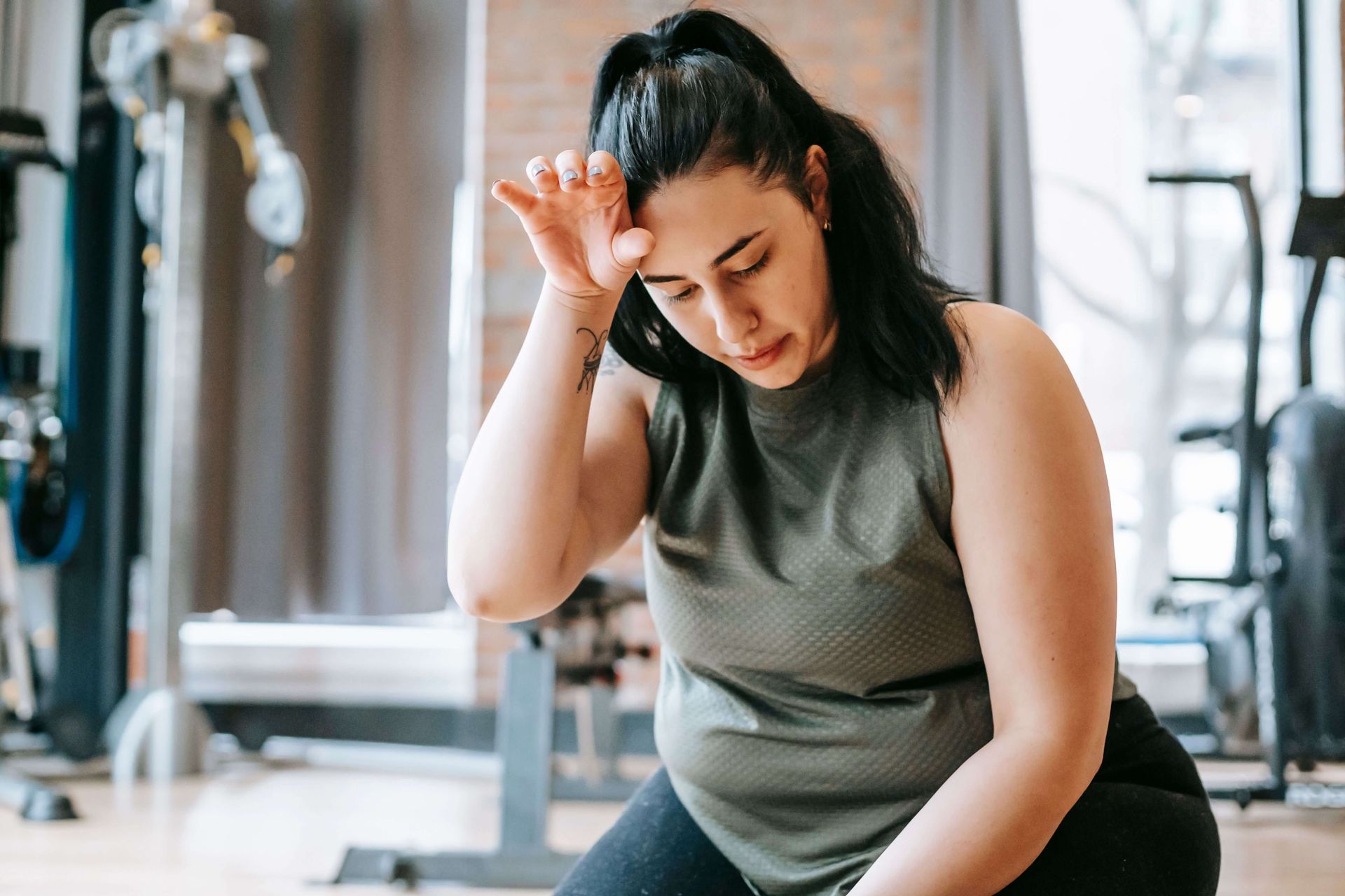 Stressed athlete, showing anxiety can come with high achievement. Anxiety therapy in NE can help.