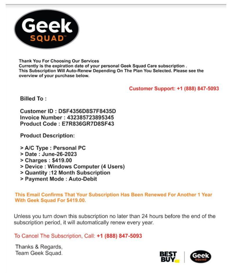 phishing scam geek squad