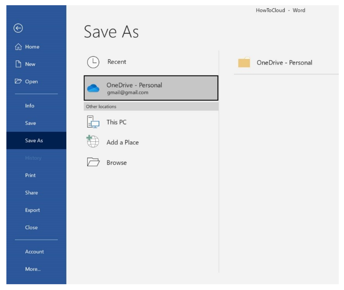 saving and sharing MS office files