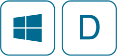 Windows + D