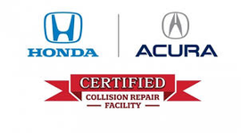 Honda and Acura logos above a red banner that reads 