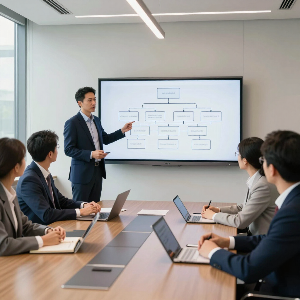 Equipo de profesionales en reunión