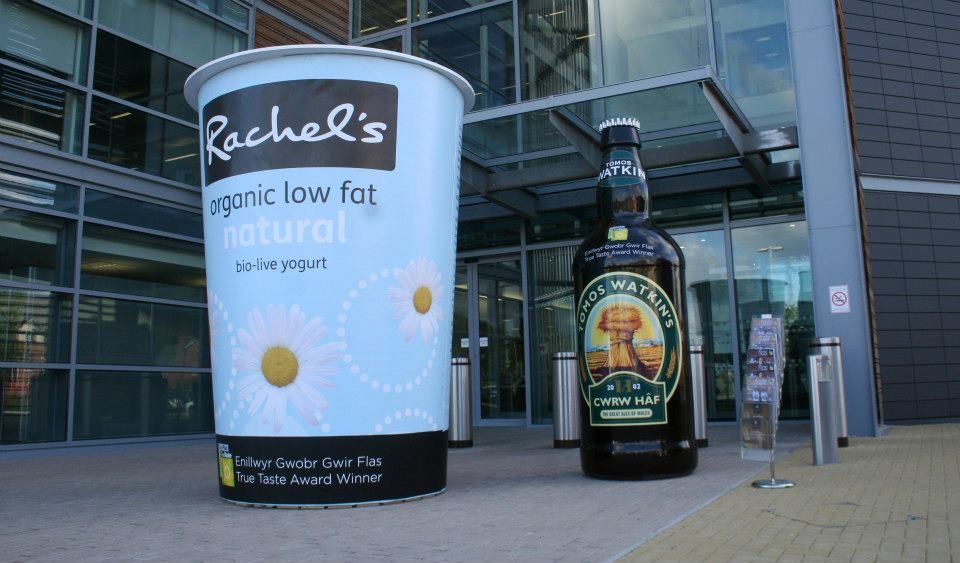 Giant Tomos Watkins and Rachel's yogurt