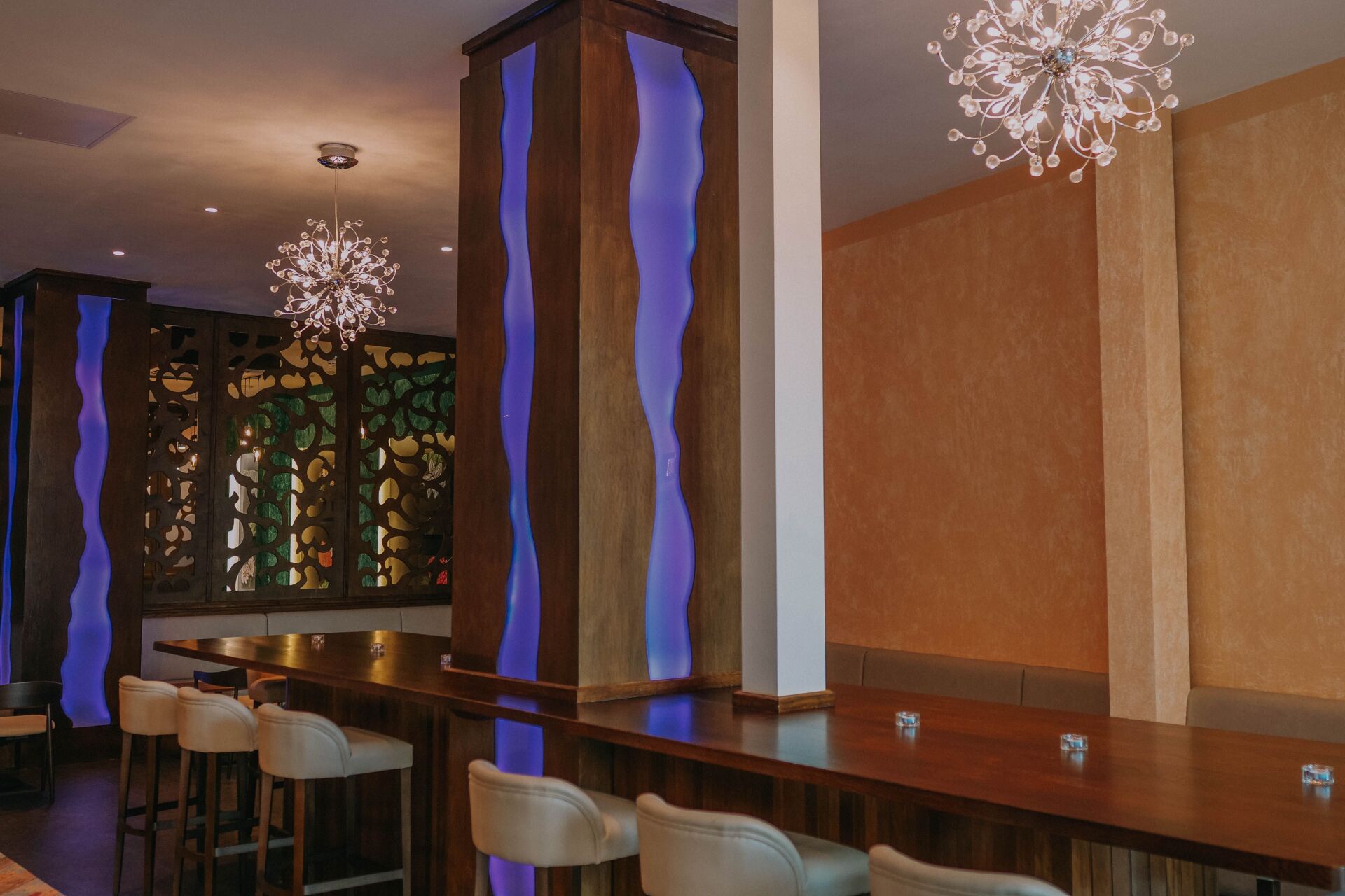 bar and kitchen wall fabrication