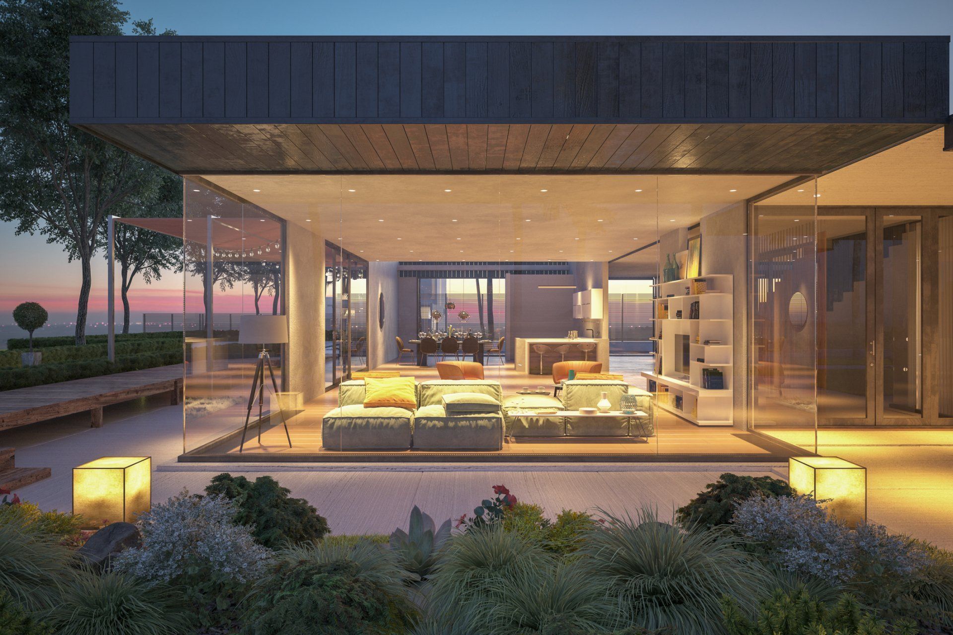An Artist's Impression Of A Modern House With A Large Living Room – Brendale, QLD - DB Electrical