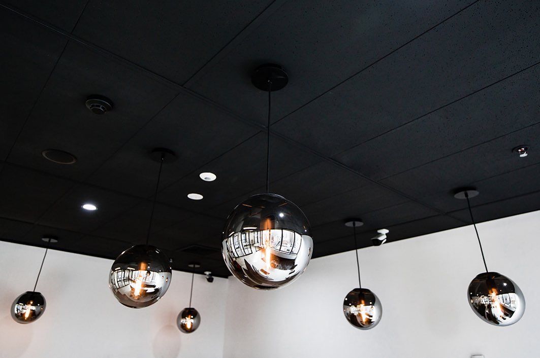 A Ceiling With A Lot Of Lights Hanging From It – Brendale, QLD - DB Electrical