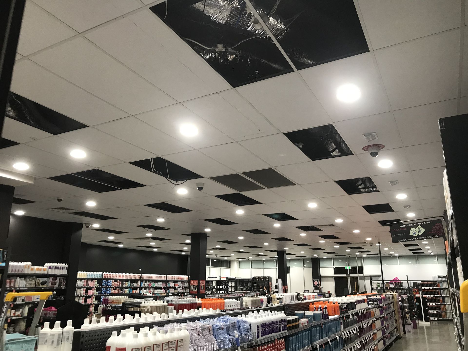 A Store With A Ceiling That Has Holes In It – Brendale, QLD - DB Electrical