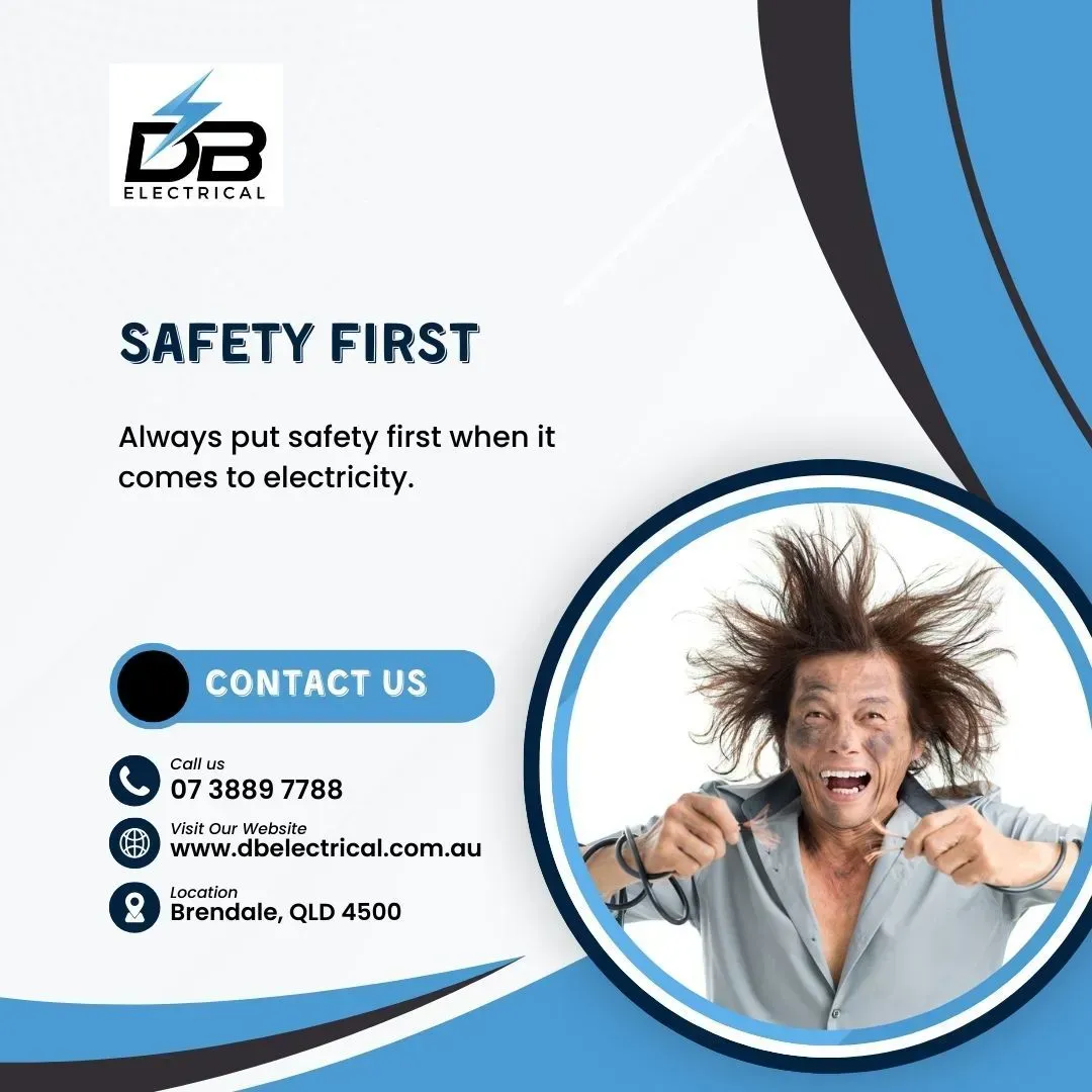An Advertisement For DB Electrical Shows A Man With A Shocked Look On His Face – Brendale, QLD - DB Electrical