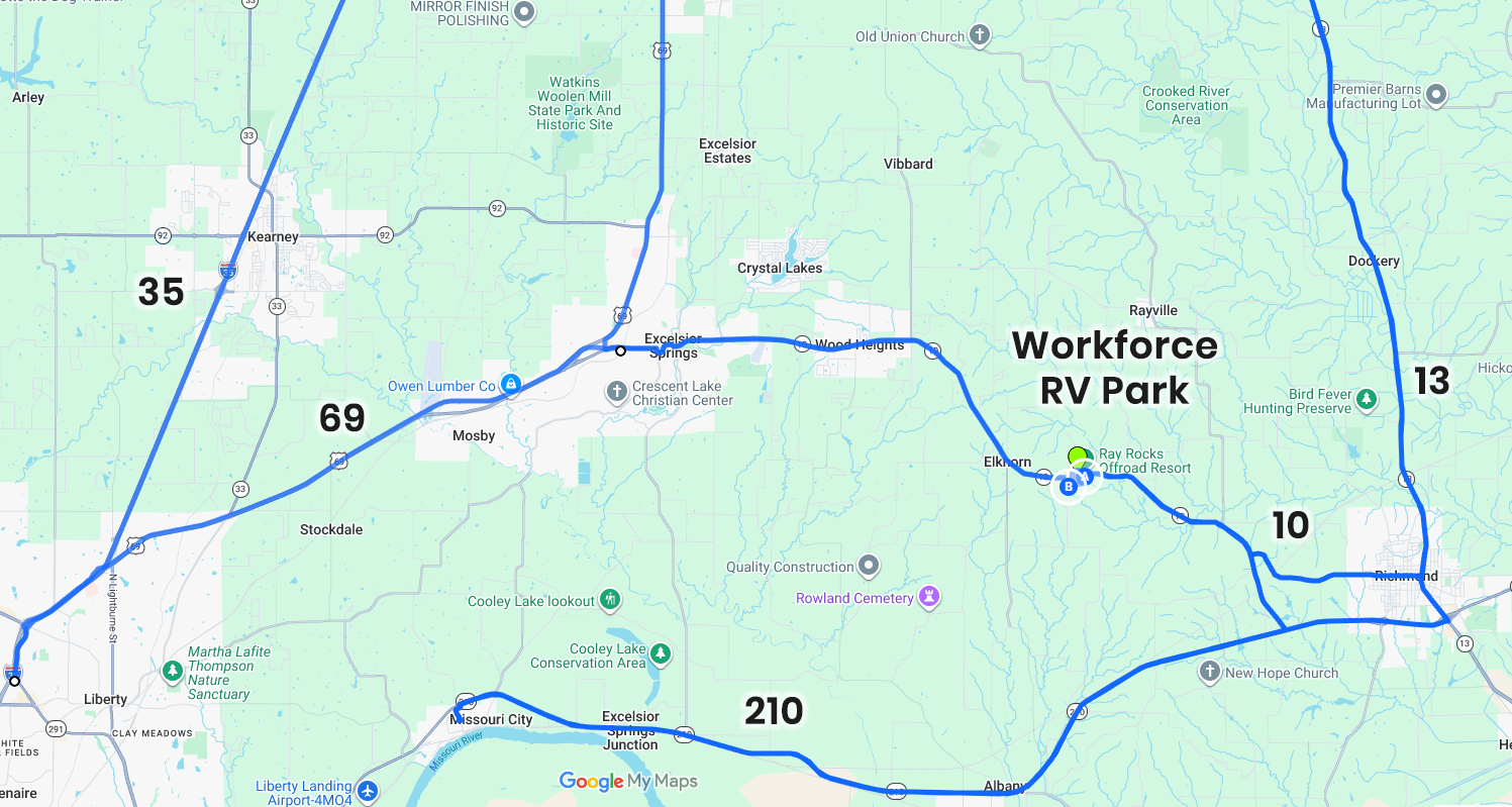 Highway Access To Workforce RV Park