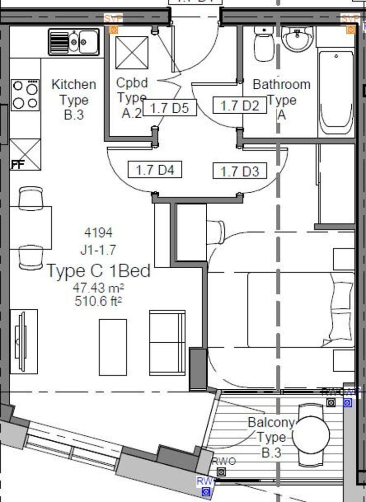 A black and white floor plan 