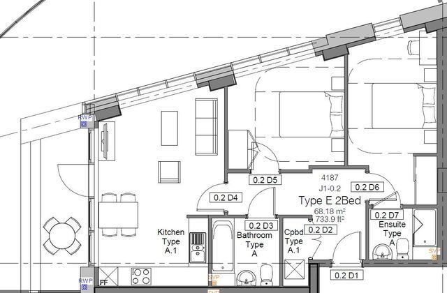 A black and white floor plan