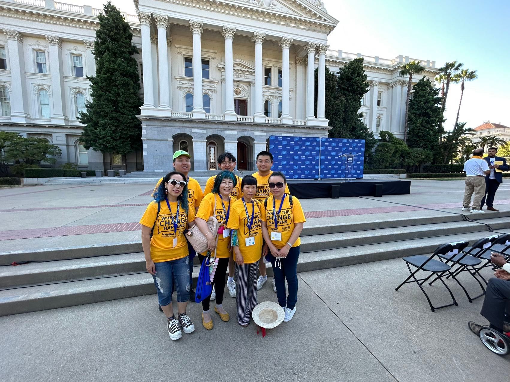 Group photo outside