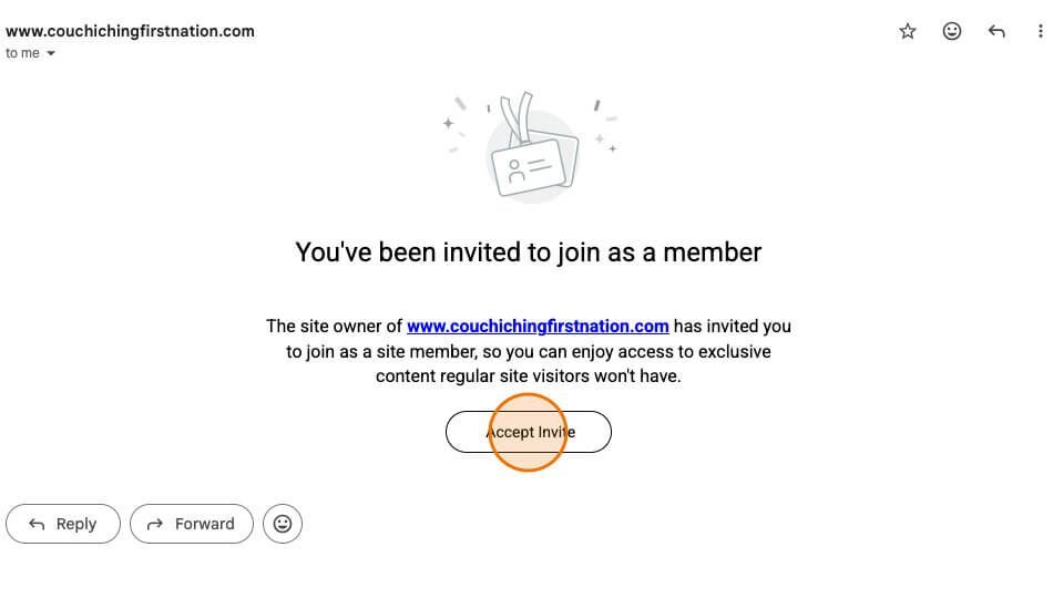 email invite