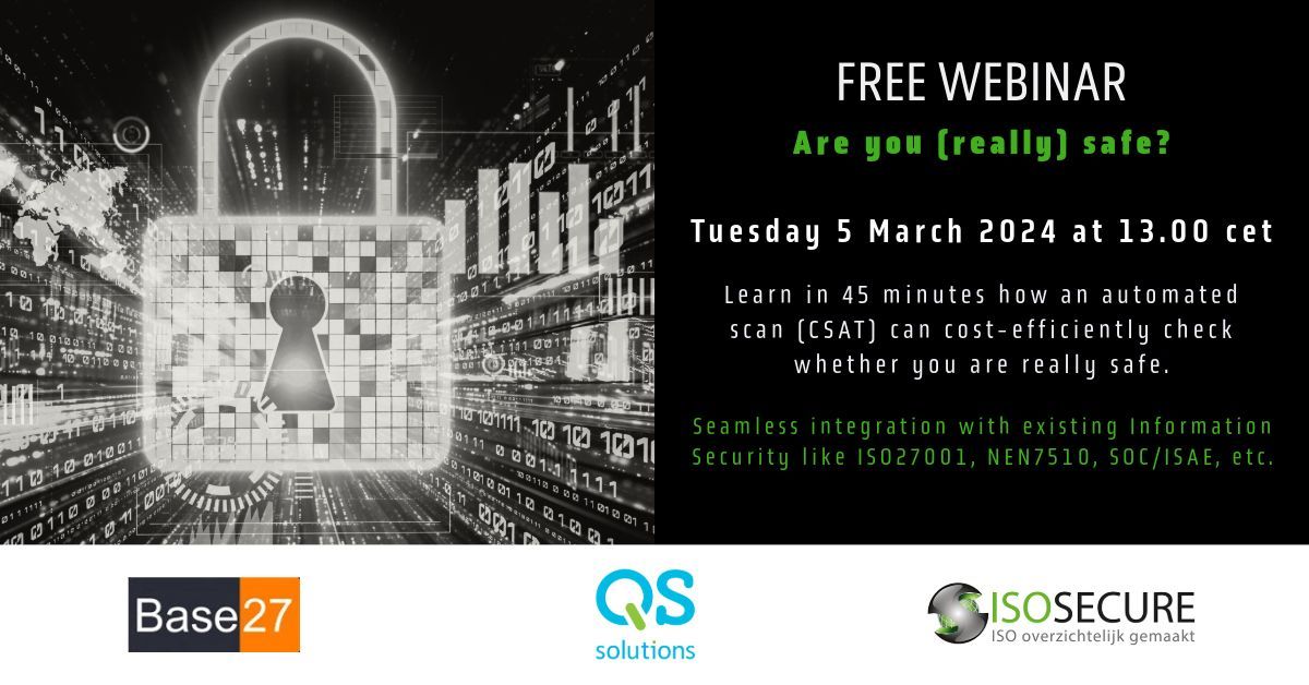 Een advertentie voor een gratis webinar op 5 maart