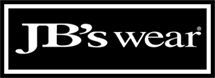 JB’s wear logo in white text on a black rectangular background