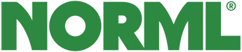 The word norml is written in green letters on a white background.