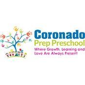 Coronado Prep Preschool logo with colorful tree and children; tagline: “Where Growth, Learning and Love Are Always Present.”