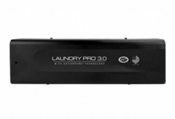 Black Laundry Pro 30 device with logos on a plain white background
