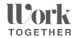 Work Together logo in gray, stylized lowercase text on a white background