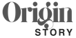 Origin Story logo in black serif text on a white background