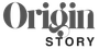 Origin Story logo in black serif text on a white background