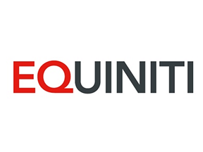 Logo of the company Equiniti; red