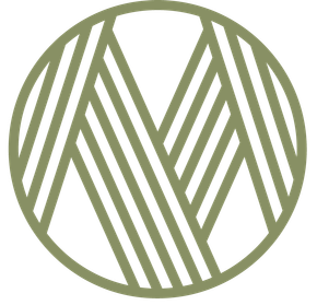 A green and white striped logo in a circle on a white background.