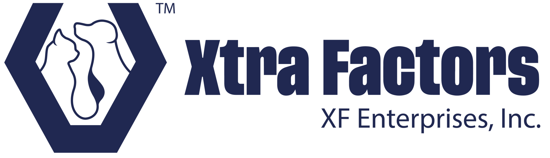 The logo for xtra factors xf enterprises inc.