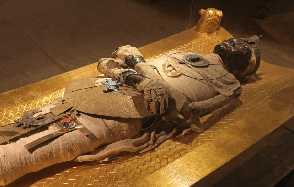 Mummy at the Egyptian museum