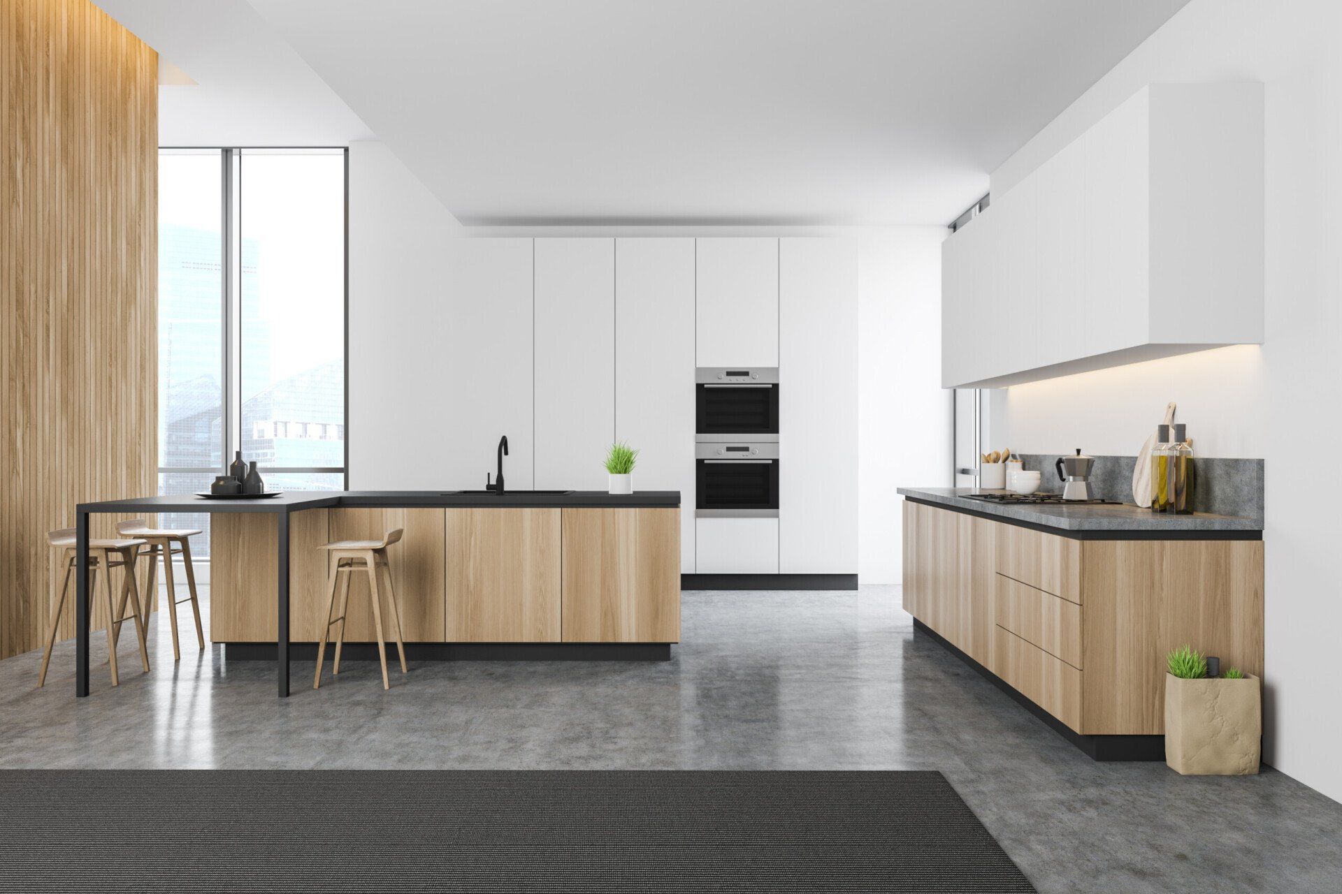 Image Depicting a kitchen area with Tiles From Sinotile.