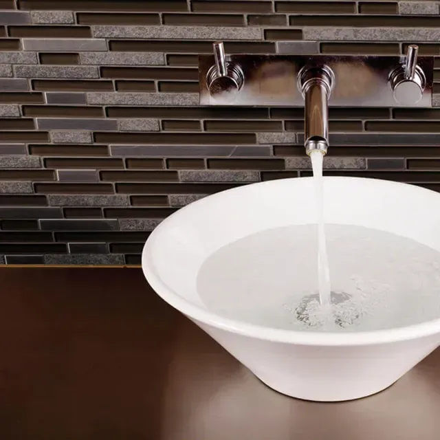 modern tile look is to use earth like colors.