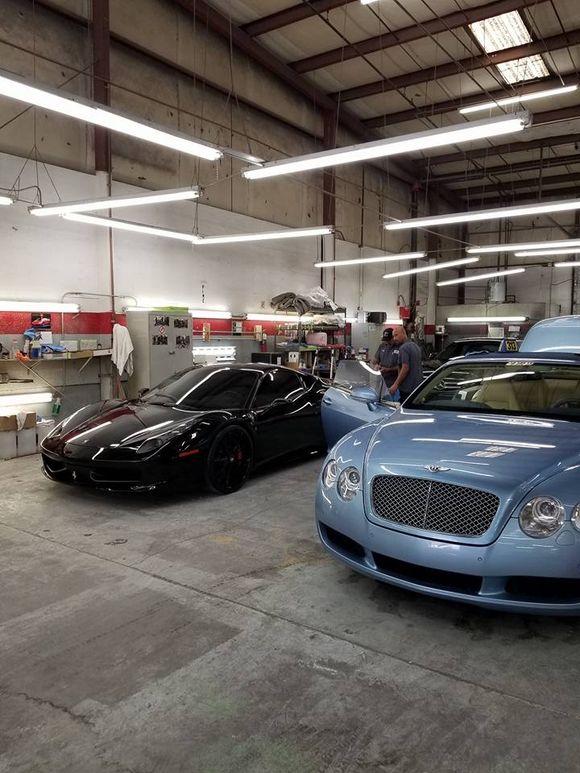 Cars in Repair Shop — Las Vegas, NV — Exoticar Paintworks Inc.