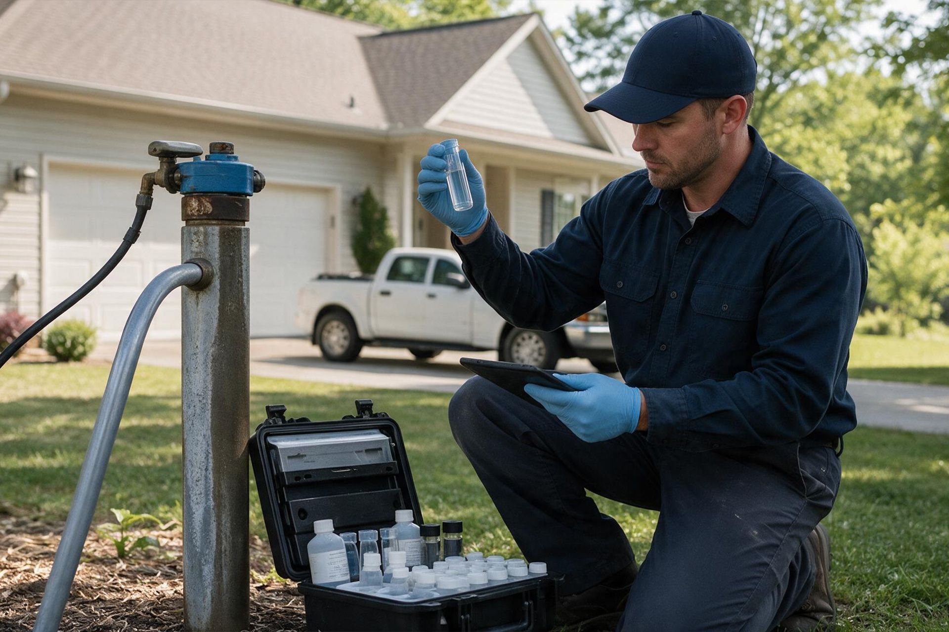 water sample testing process