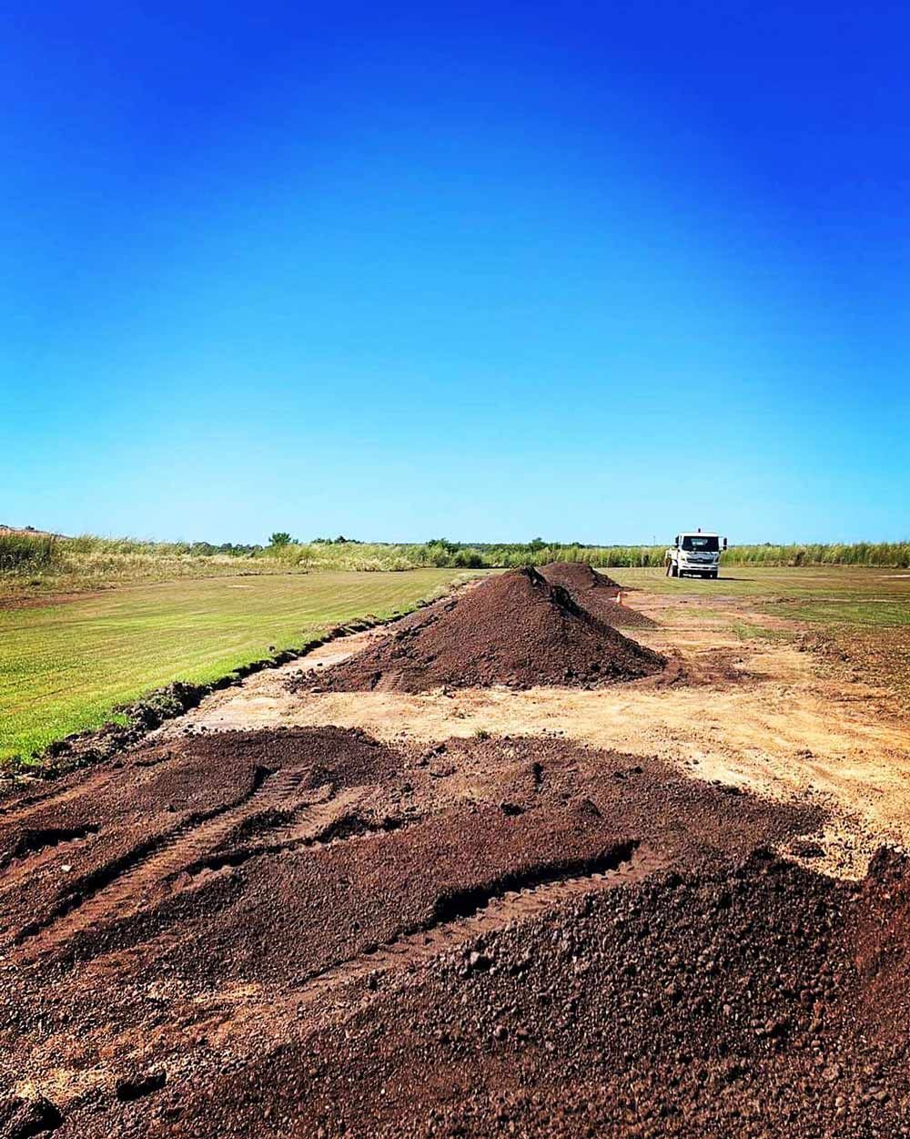 Soils And Truck on Construction Site — Rural Grounds Maintenance in Humpty Doo, NT