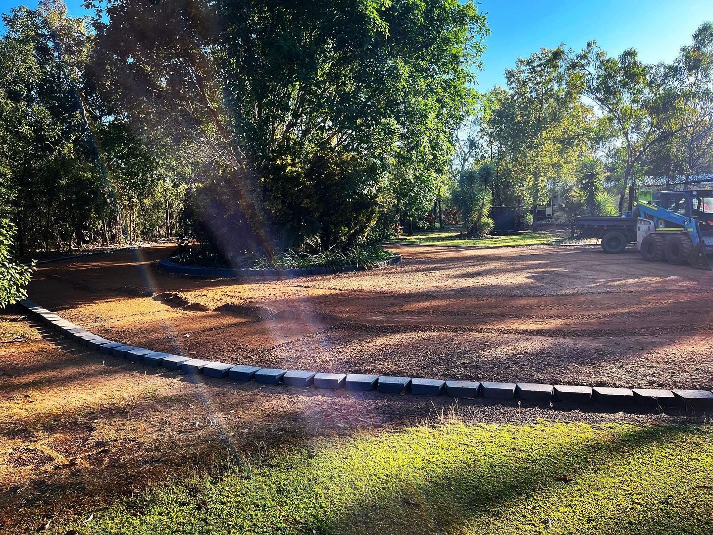Newly Levelled Ground In Preparation For New Driveway — Rural & Commercial Landscaper in Humpty Doo, NT
