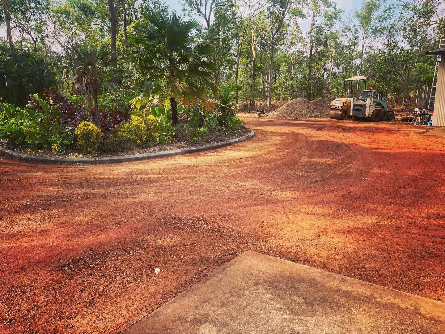Exterior Front House With Garden Landscaping — Rural Landscaping in Humpty Doo, NT