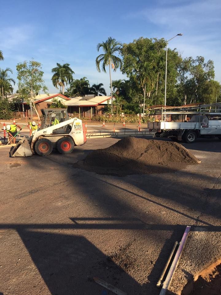 Skilled Workers And A Excavator — JLM Contracting Services Pty Ltd in Virginia, NT