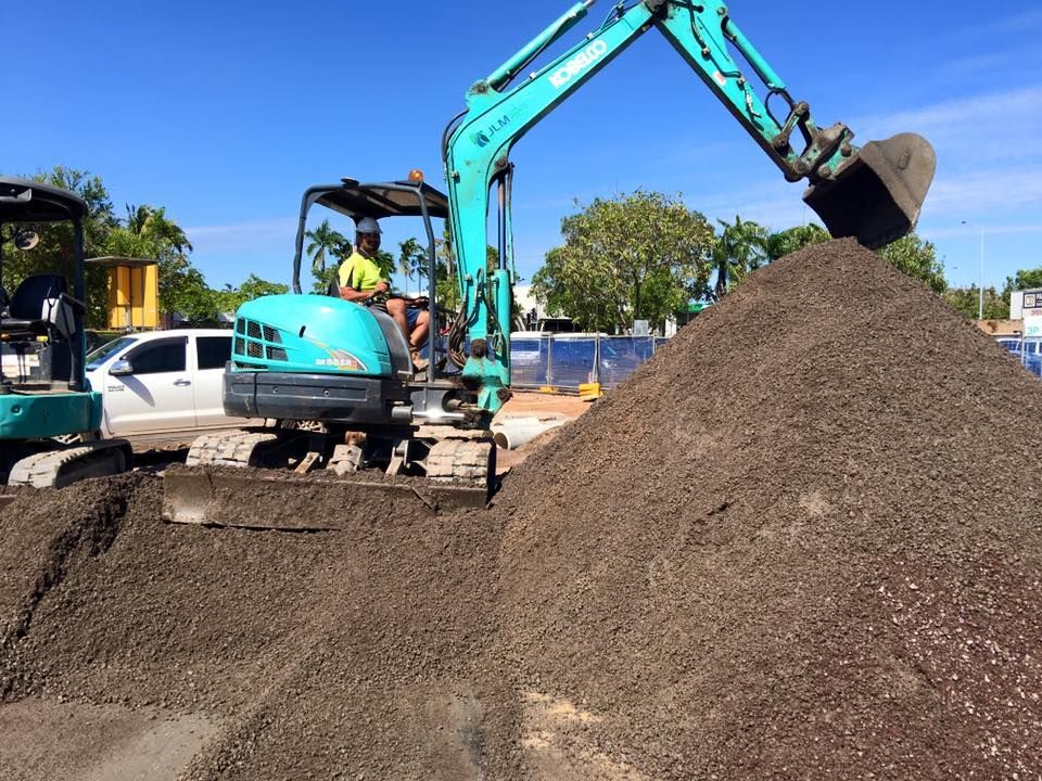 Working Excavator — JLM Contracting Services Pty Ltd in Jabiru, NT