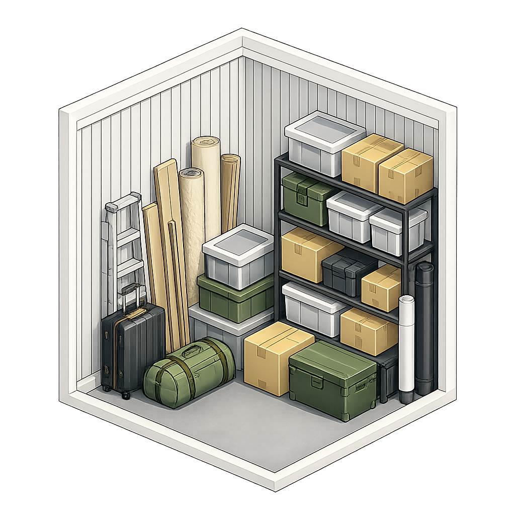 7x8 storage unit illustration