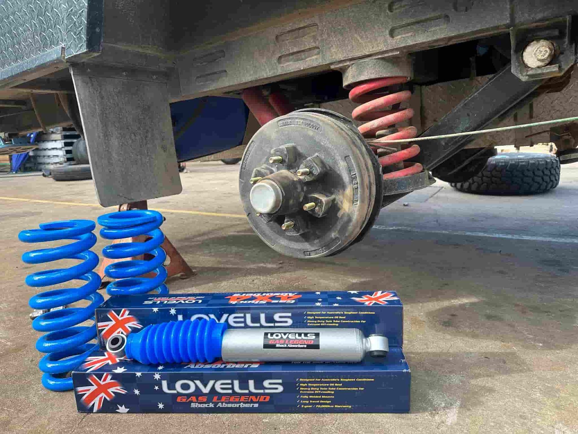 A Box of Lovells Shock Absorbers — Torque Tyres & Trailer Spares Cairns in Cairns, QLD