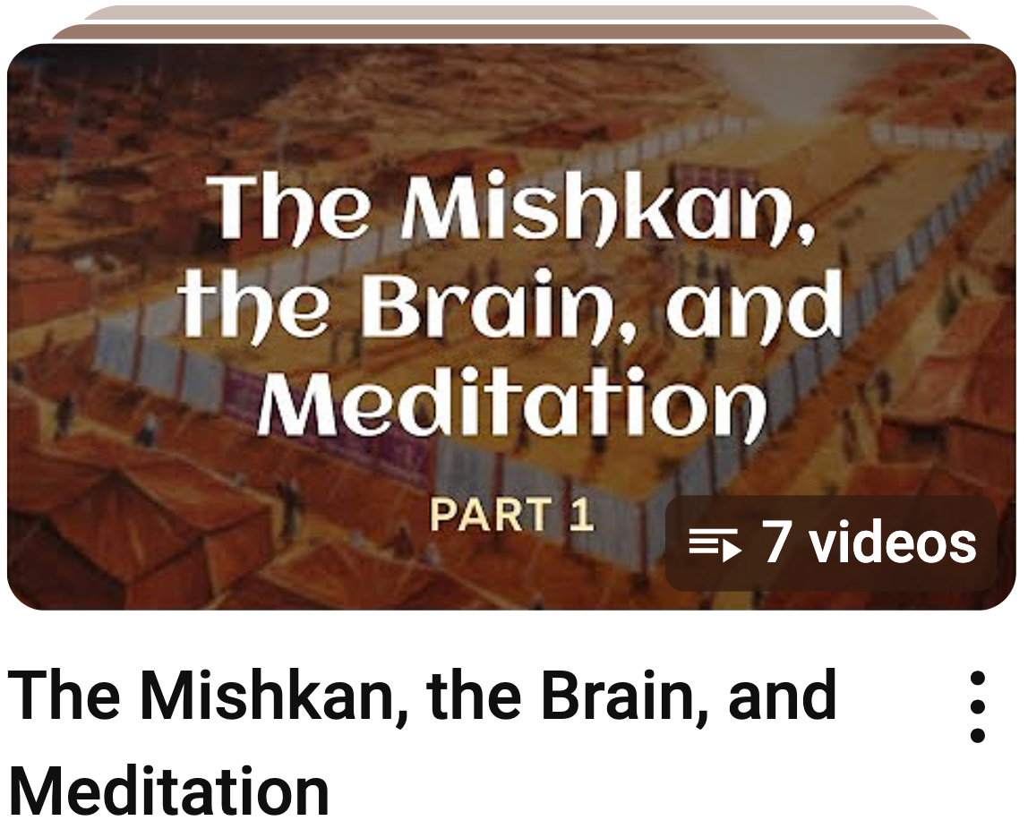 Youtube playlist called The Mishkan, the Brain, and Meditation